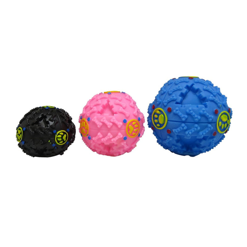 Brinquedo Porta Petisco Bola Interativa 11cm 9.5cm 7cm 6cm P/ Cães Cachorro Pet